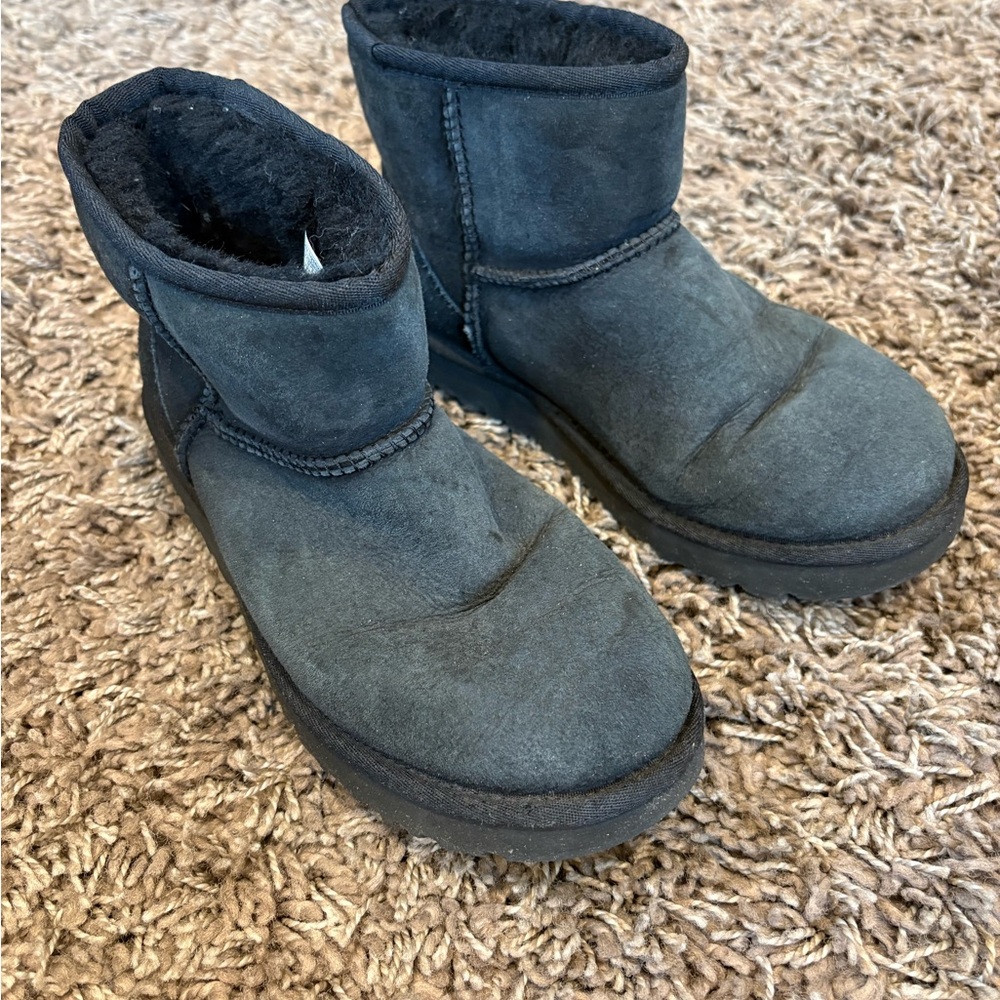 Uggs Classic Mini Black Boots Size 7 EU 38